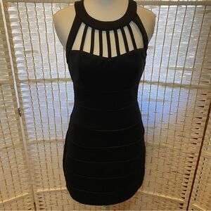 Black Strappy Halter Dress by Trixxi size 5